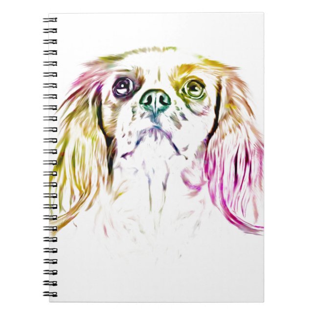 Carnet Peinture de chien espagnol du roi Charles Cavalier (Devant)