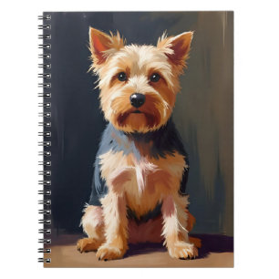 Carnet Peinture de chien Terrier Yorkshire animal de comp