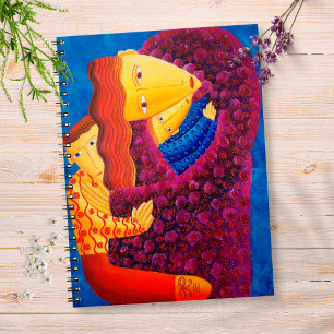 Carnet Peinture de famille mère et fils Art moderne