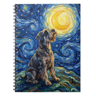 Carnet Peinture de la nuit étoilée Schnauzer