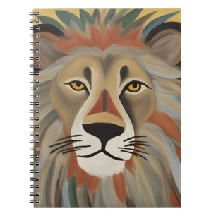 Carnet Peinture de lion