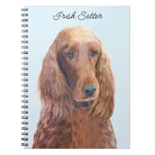 Carnet Peinture de Setter irlandais - Joli art original d
