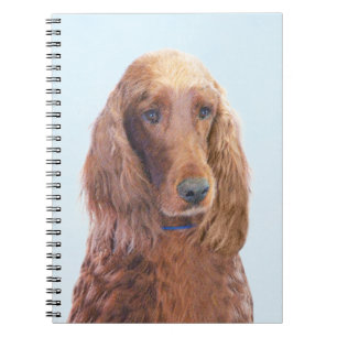Carnet Peinture de Setter irlandais - Joli art original d