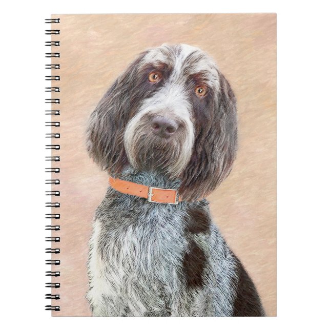 Carnet Peinture de Spinone Italiano - Beau Chien original (Devant)