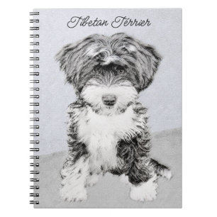 Carnet Peinture de Terrier Tibétain - Art Original de Chi