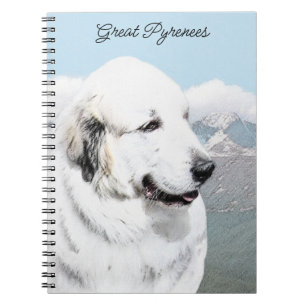 Carnet Peinture des Pyrénées - Art original du chien