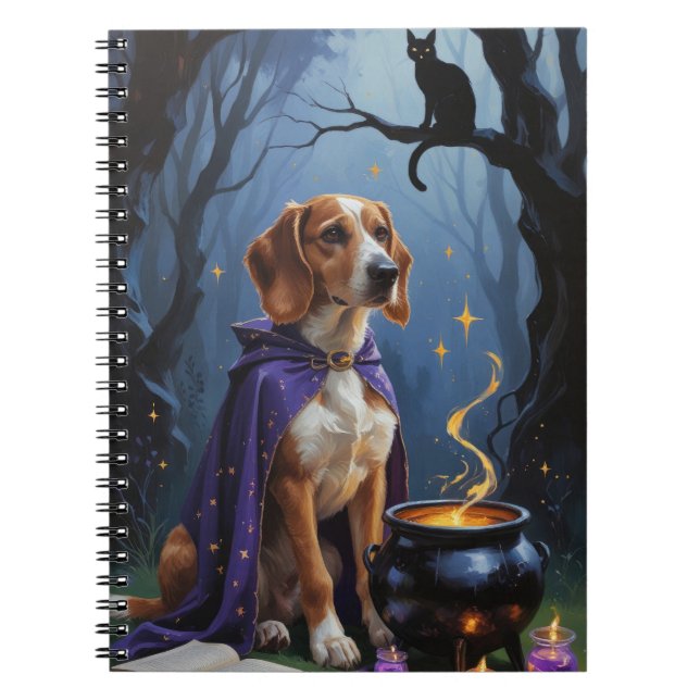 Carnet Peinture d'Halloween Whimsical Chien d'Afghanistan (Devant)
