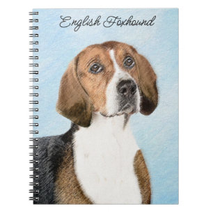 Carnet Peinture Foxhound en anglais - Joli art original c