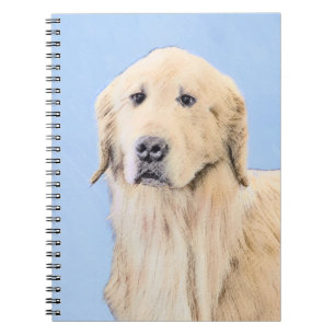 Carnet Peinture Golden Retriever - Joli art original chie