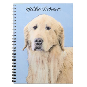 Carnet Peinture Golden Retriever - Joli art original chie