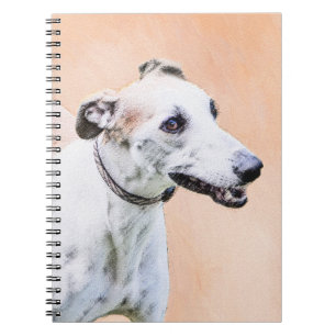 Carnet Peinture Greyhound - Cute Original Chien Art