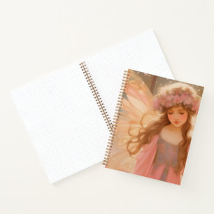 Carnet Peinture Imaginaire Fée Rose Cute