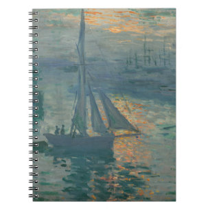 Carnet Peinture impressionniste marine du lever de soleil