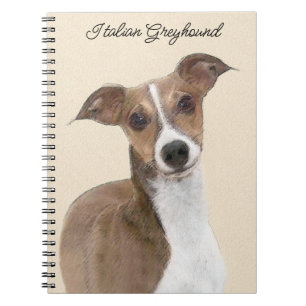 Carnet Peinture italienne Greyhound - Cute Original Chien