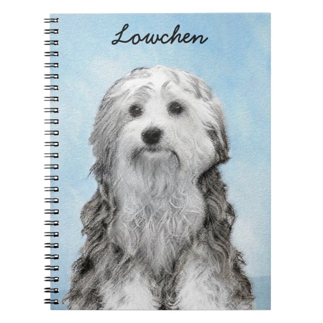 Carnet Peinture Lowchen - Cute Original Chien Art (Devant)