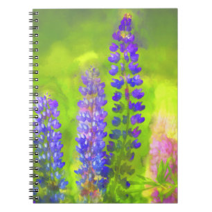 Carnet Peinture Lupine - Art Fleur Original