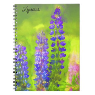 Carnet Peinture Lupine - Art Fleur Original