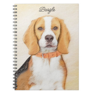Carnet Peinture originale de chien de chasse Beagle Art a