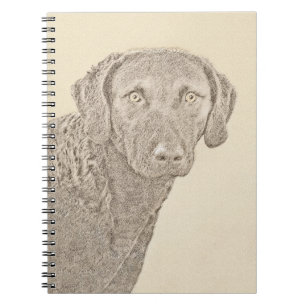 Carnet Peinture originale de chien par Retriever de Chesa