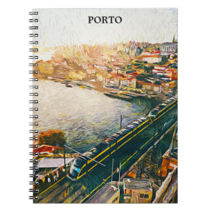 Carnet Peinture pétrolière étonnante Porto Portugal