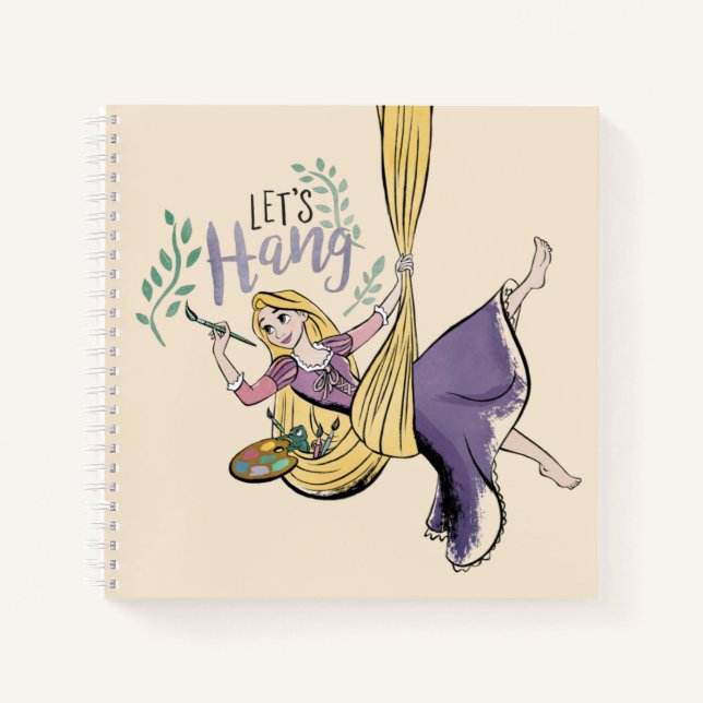 Carnet Peinture Rapunzel "Accrochons-nous" (Devant)