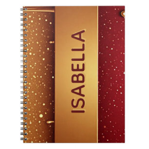 Carnet Peinture rouge qui coule sur fond de paillettes do