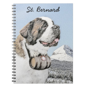 Carnet Peinture Saint Bernard - Cute Original Chien Art