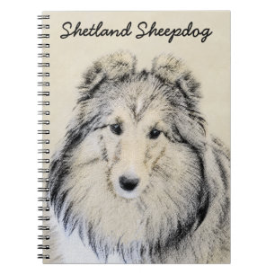Carnet Peinture Shetland Sheepdog - Jolie art original ch