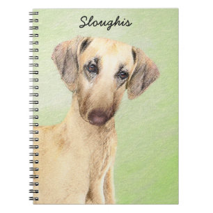Carnet Peinture Sloughis - Joli art original pour chien