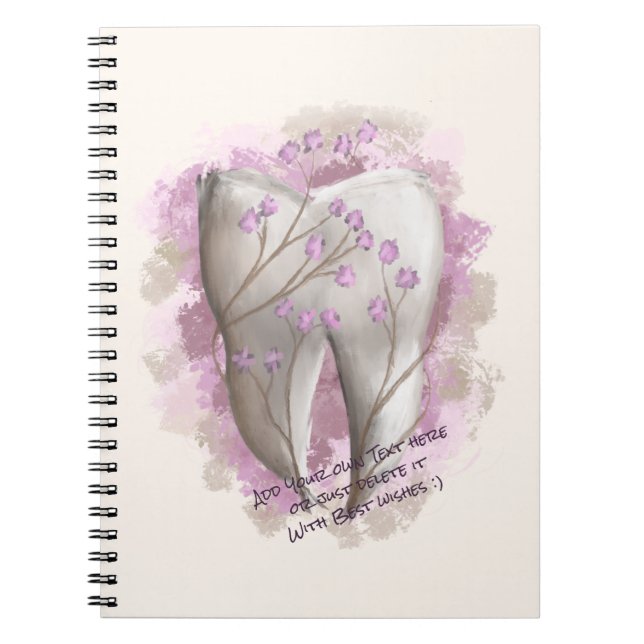 Carnet Peinture sur dents. Dentiste, Modèle adjoint denta (Devant)
