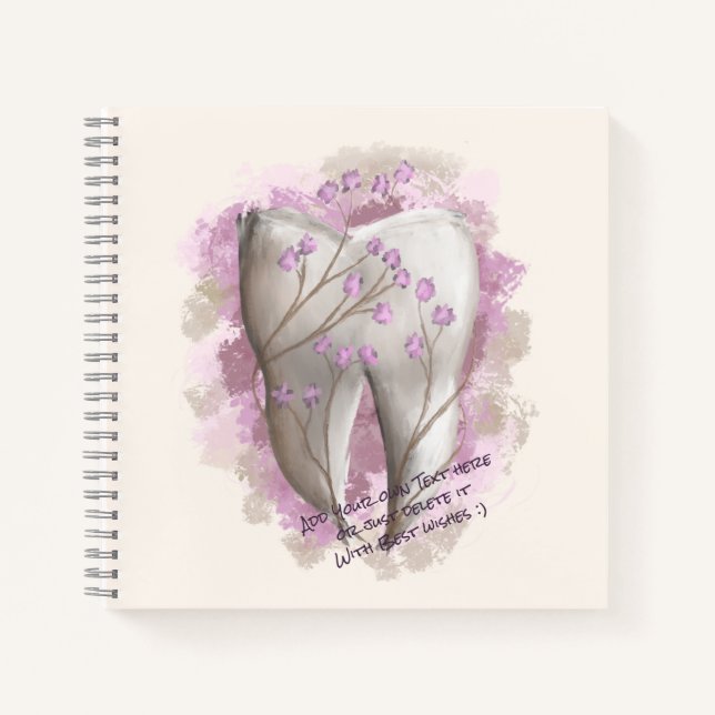 Carnet Peinture sur dents. Dentiste, Modèle adjoint denta (Devant)
