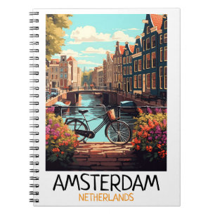 Carnet Peinture vintage Amsterdam Pays-Bas