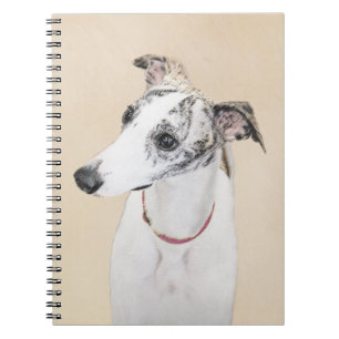 Carnet Peinture Whippet - Jolie art original chien