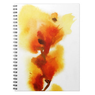 Carnet Peintures florales abstraites 2 d'aquarelle