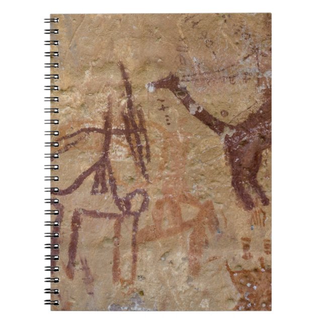 Carnet Peintures rupestres préhistoriques avec des chamea (Devant)