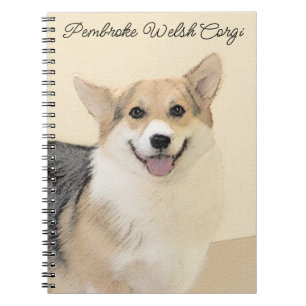 Carnet Pembroke Welsh Corgi Peinture - Art Chien original