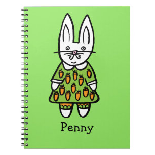 Carnet Penny le lapin personnalisé