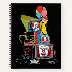 Carnet Pennywise TV Stack classique - vous flotterez trop
