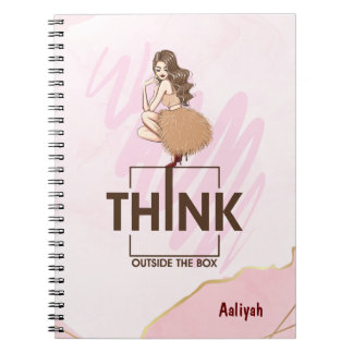 Carnet Pensez en dehors de la boîte Lady Boss femme