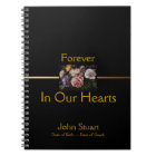 Peonies 2 Memorial Funeral Guest Book SpNB