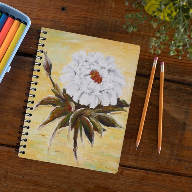 Carnet Peony blanc (Créateur téléchargé)