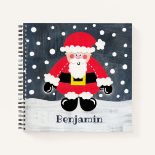 Carnet Père mignon personnalisé Noël Père Noël Père Noël