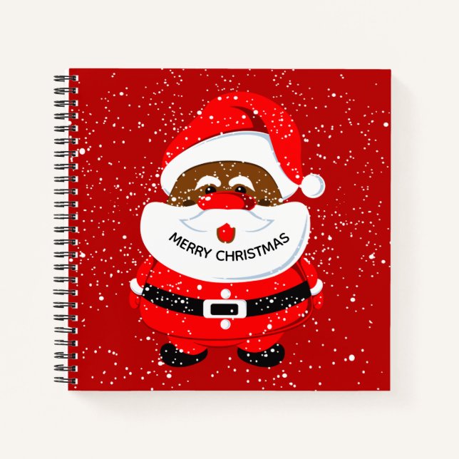 Carnet Père Noël afro-américain (Devant)
