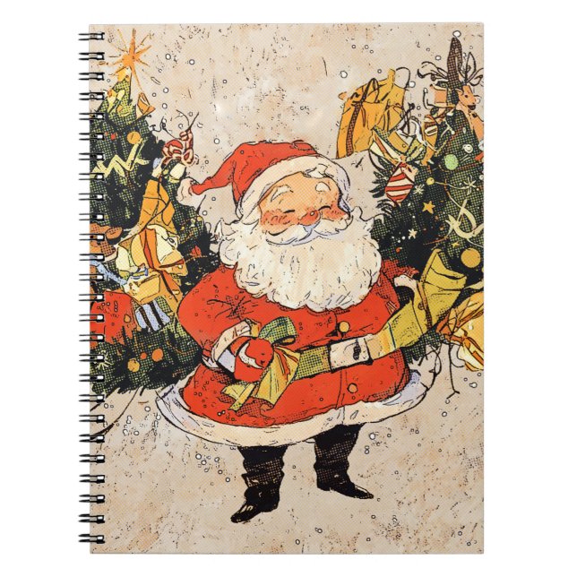 Carnet Père Noël Arbres de Noël (Devant)