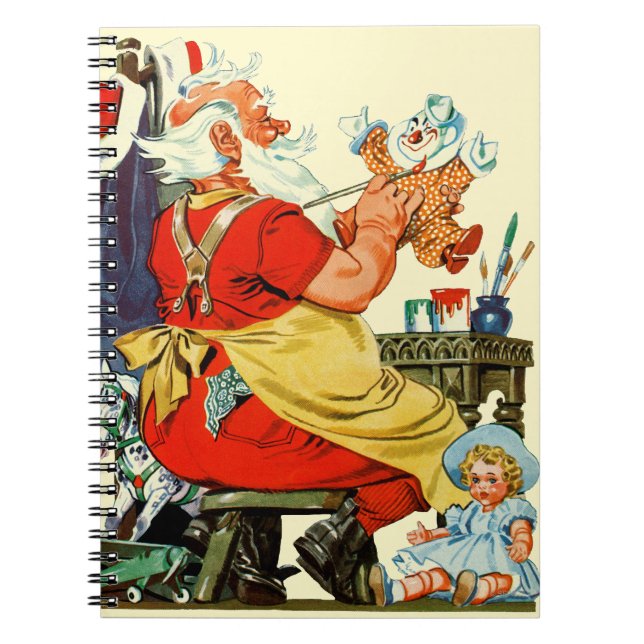 Carnet Père Noël au travail (Devant)