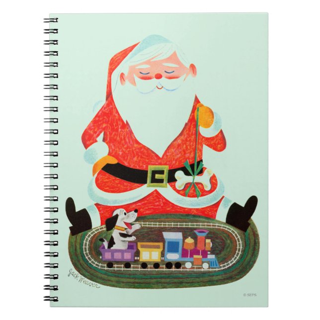 Carnet Père Noël avec le train (Devant)