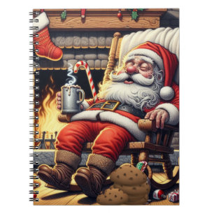 Carnet Père Noël dort Noël