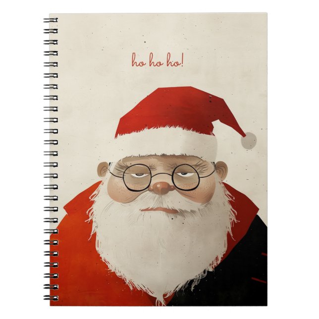 Carnet Père Noël fatigué (Devant)