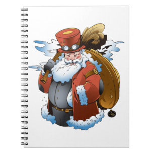 Carnet Père Noël Steampunk Noël Style Vintage