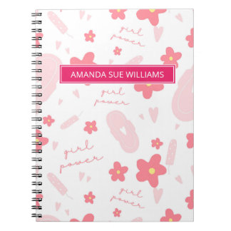 Carnet Période / Cycle menstruel - Votre Nom /Monogramme